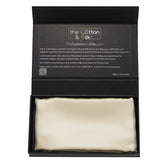 King-size 22 Momme Mulberry Silk Pillowcase, Zipper Closure, Champagne